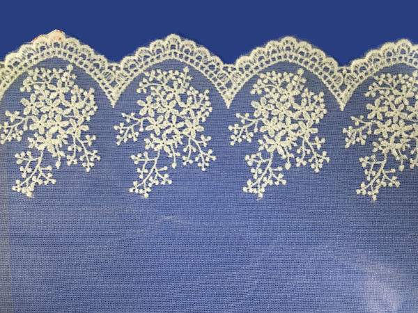 African lace fabrics Embroidery Lace Fabric cord guipure white lace fabric
